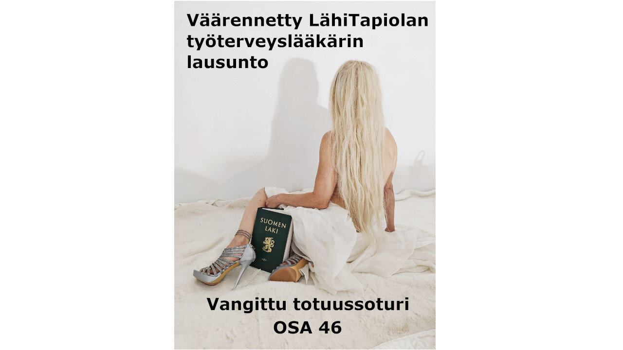 Väärennetty LähiTapiolan työterveyslääkärin lausunto