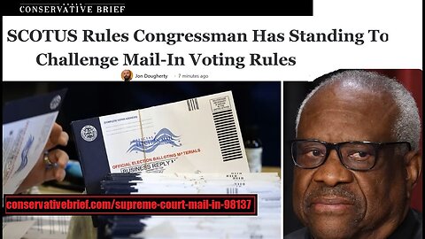SCOTUS Rules Congressman BOST Has Standing to Challenge Long Count Mail-in Voting Rules /JW 1-14-26