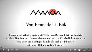 Von Kennedy bis Kirk - Mathias Bröckers im MANOVA-Gespräch o8.10.2025 Manova