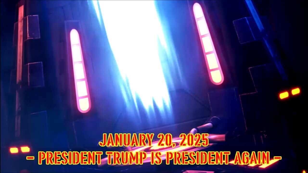 JANUARY 20, 2025 - PRESIDENT TRUMP IS PRESIDENT AGAIN -