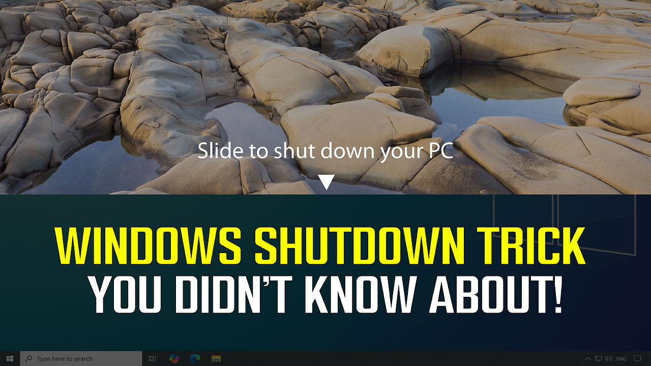 The Hidden Windows Shutdown Trick You Didn’t Know About! Slide to Shut Down Feature