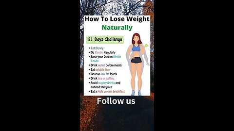 How to lose weight naturally