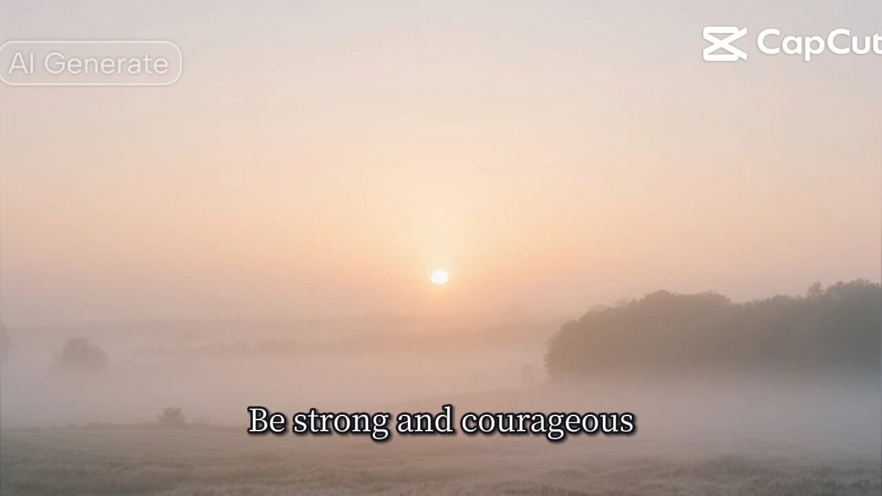 Be strong and courageous. Do not be afraid or terrified because of them... — Deuteronomy 31:6