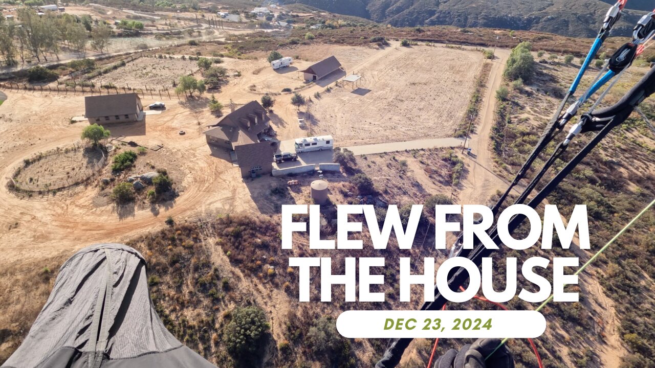 Flew from the house - December 23, 2024