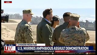JD and Usha Vance Watch A KICKASS Marines Amphibious Assault Demonstration