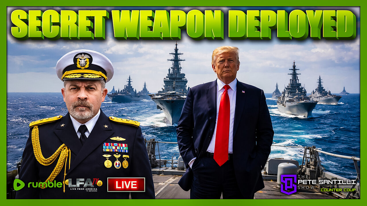 TRUMP DEPLOYS ARMADA & UNBEATABLE TOP SECRET WEAPONS TO IRAN | COUNTER COUP WITH PETE SANTILLI 1.23.26 5PM