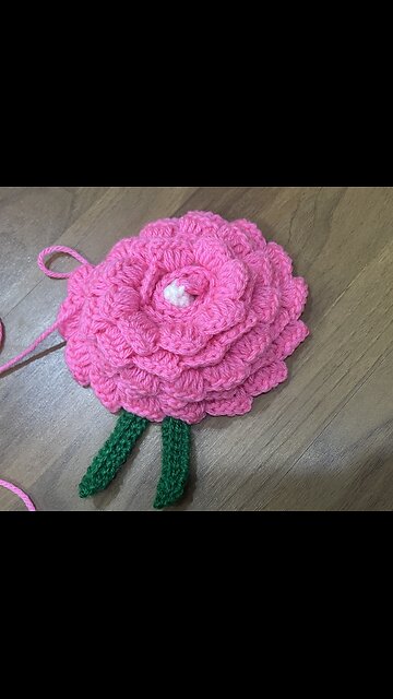 Crochet flower #diy #fyp #crochet #craft #art