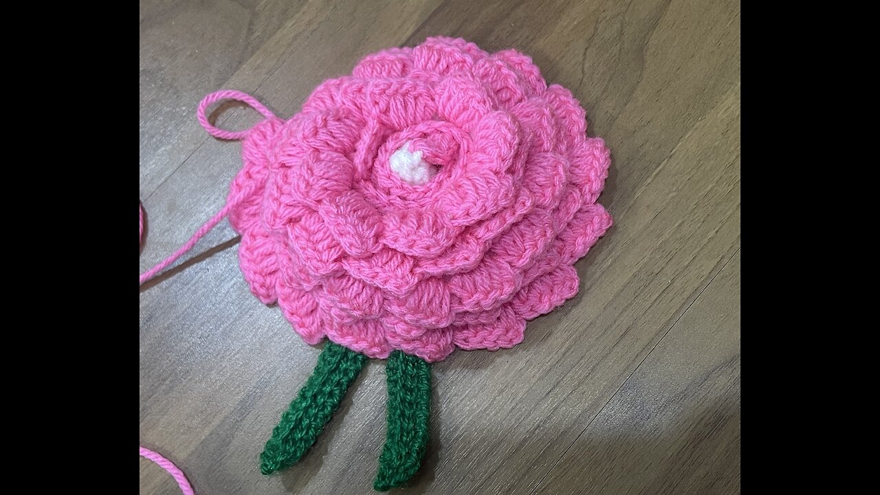 Crochet flower #diy #fyp #crochet #craft #art