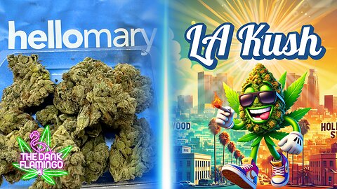 Trying LA Kush THCa from ShopHelloMary! The Dank Flamingo Cannabis Review!!