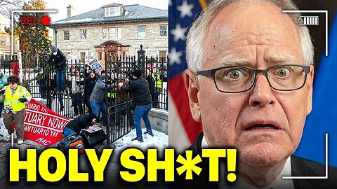 Leftist Mob Invades Tim Walz's Home as They Realize He just Surrendered the State to Trump…