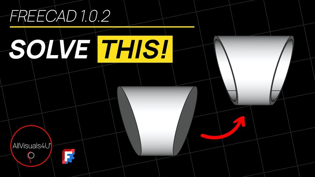 🪲 FreeCAD Bug? - FreeCAD Thickness Tutorial - FreeCAD Pipe - FreeCAD Part Design Tutorial | #Shorts