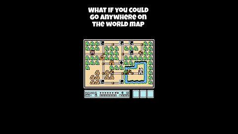 Go anywhere on the world map in Mario 3