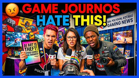 Video Game Journalists RAGE Against AI and Any Studio Using It! | Clownfish TV