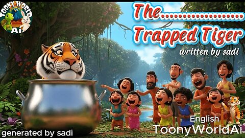 🐯 The Trapped Tiger | Moral Story in English | Bedtime Story for Kids | ToonyWorldAi
