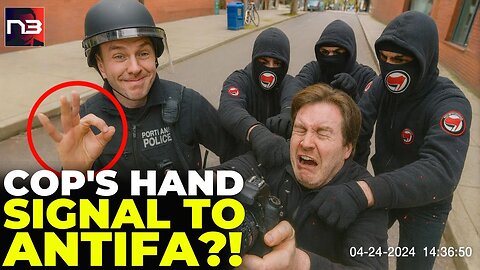 MUST SEE: Security Footage From Different Angle – The Cop's Hand Signal to Antifa Is DAMNING 