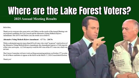 Lake Forest Caucus Vote Exposes Complacency | Are We Becoming Highland Park?