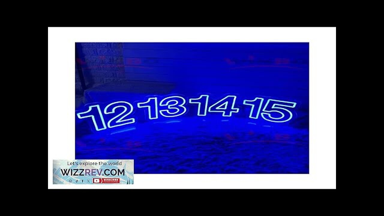 Birthday 0-9 Digital Number LED Neon Sign Light USB Powered Lamp Night Review