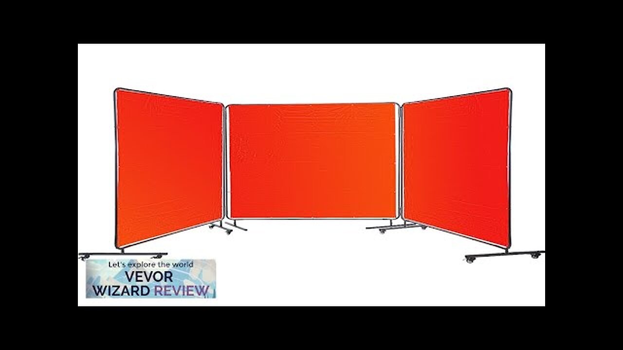 VEVOR Welding Screen Welding Curtain 3 Panel 6' x 6' Flame Retardant Review