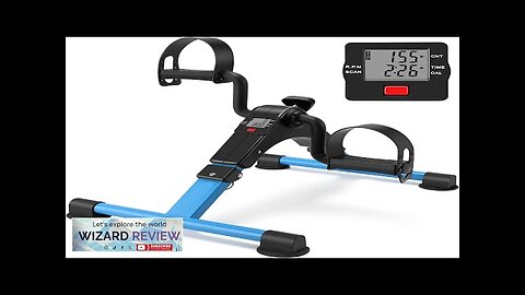 Folding Exercise Bike Pedal Exerciser Portable Desk Bike with LCD Display Review