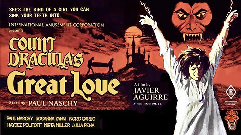 Paul Naschy COUNT DRACULA'S GREAT LOVE 1973 Dracula Needs a Virgin Sacrifice FULL MOVIE HD & W/S