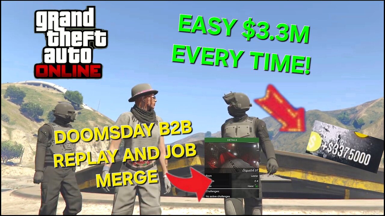 THE B2B DOOMSDAY HEIST REPLAY GLITCH 💰 SUPER QUICK & EASY METHOD! $3.37M Every TIME!