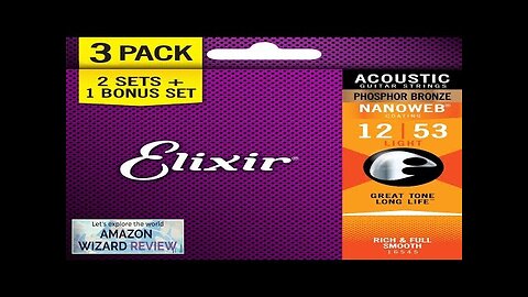 Elixir Strings Acoustic Guitar Strings Phosphor Bronze with NANOWEB Coating Review