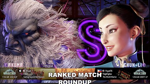Kuya Kalbo SF6 Ranked Match Roundup. Chun Li Master Rank [Hori Fight Stick]