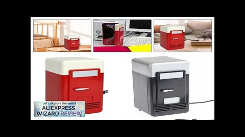 USB Mini Fridge Refrigerator with LED Light Fridge Beverage Drink Cooler Review