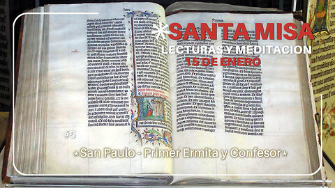 15 DE ENERO-SAN PABLO, PRIMER ERMITAÑO