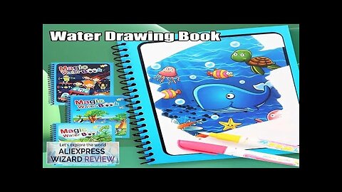 Magical Book Water Drawing Montessori Toys Reusable Coloring Book Early Education Toys Review