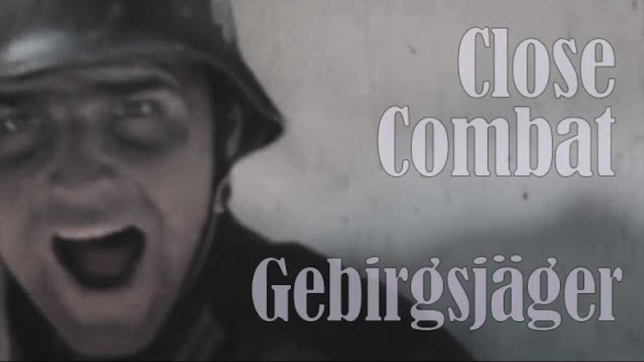 German Mountain Troops (GEBIRGSJÄGER) in close combat operation