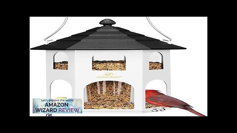 Kingsyard Metal Bird Feeder for Outdoor Hanging Wild Bird Feeders with Circular Review