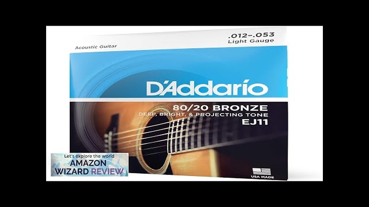 D'Addario Guitar Strings Acoustic Guitar Strings 80/20 Bronze Review