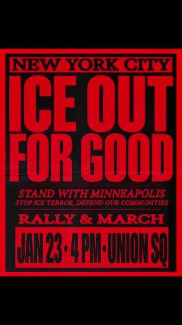 New York City supports Minneapolis. ABOLISH ICE.