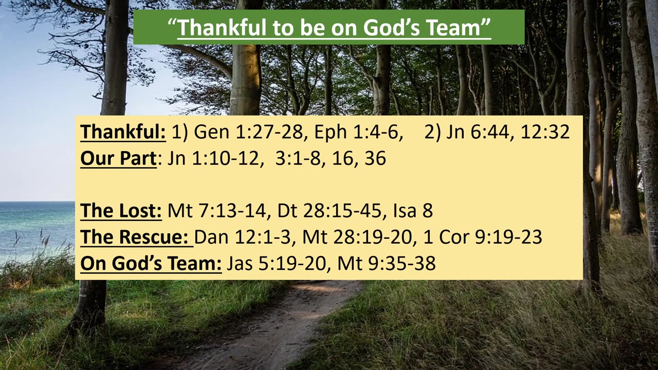 Thankful to be on God'sTeam