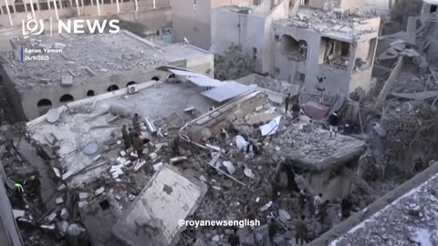 Aftermath of ‘Israeli’ strikes on Yemen's Sanaa