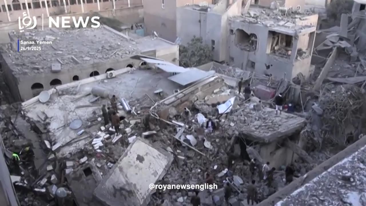 Aftermath of ‘Israeli’ strikes on Yemen's Sanaa