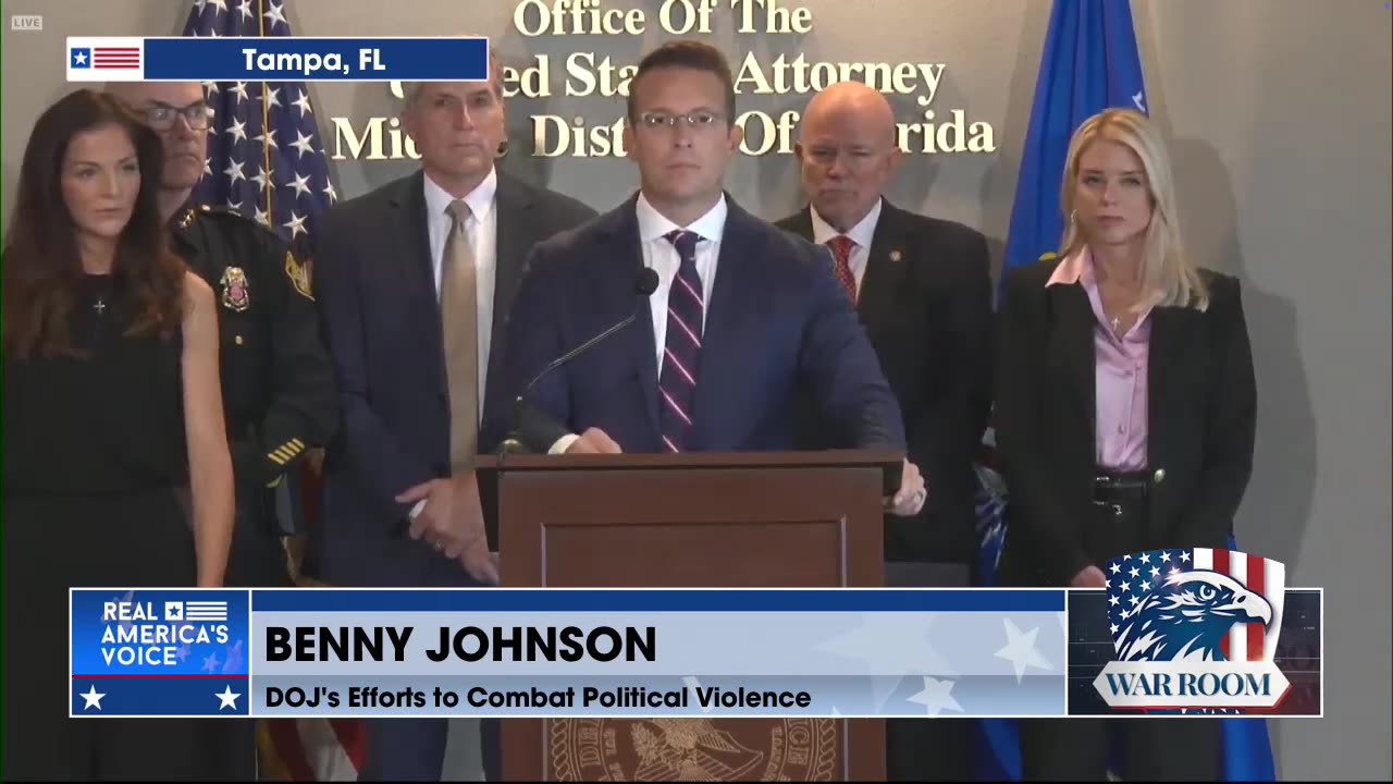DOJ Presser On Combatting Political Violence