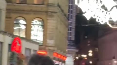 Christmas and Ramadan decorations in London.