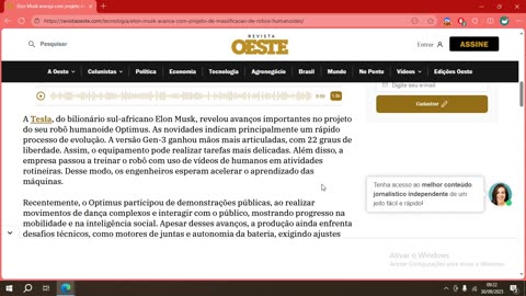 Elon Musk avança com projeto de massificação de robôs