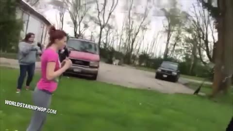 Woah: Girl Gets Smashed In The Head With A Shovel During A Fight! [Updated Full 8 Min Version]