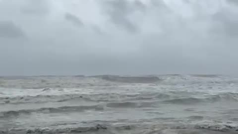Mar de leva en Cartagena