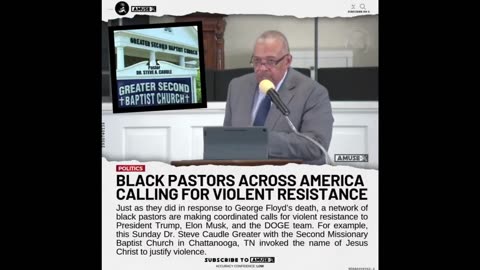 Elon posted it too - listen to this Leftist nut pastor incite violence. Arrest him