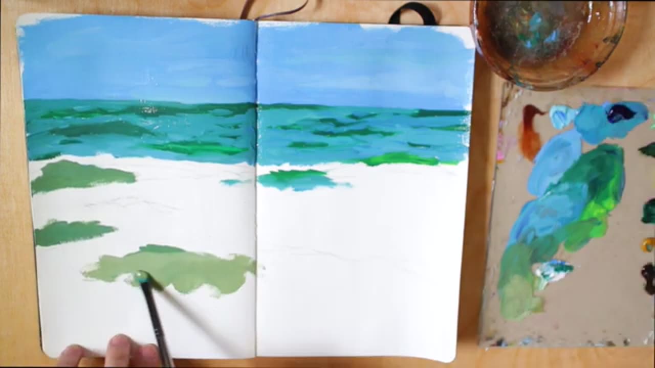 Overcoming Fear To Start Painting _ Sketchbook Sunday #46