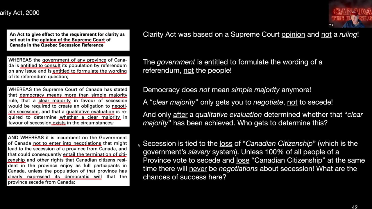 Exposure of the Clarity Act, 2000