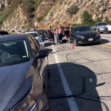 Huge fight in middle of street caught on video at Azusa Wilderness park in California