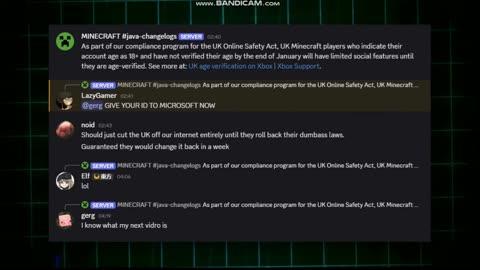 Minecraft UK AGE VERIFICATION?!
