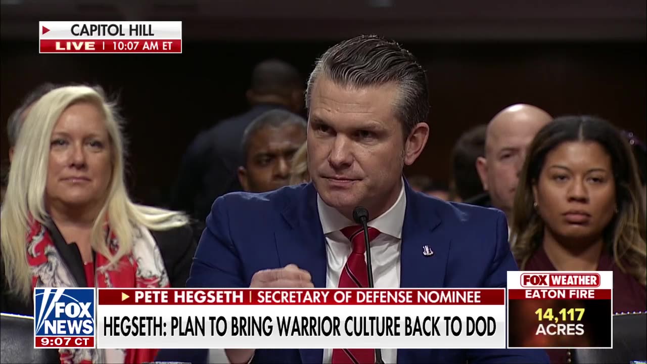 WATCH Hecklers removed from Pete Hegseth's confirmation hearing