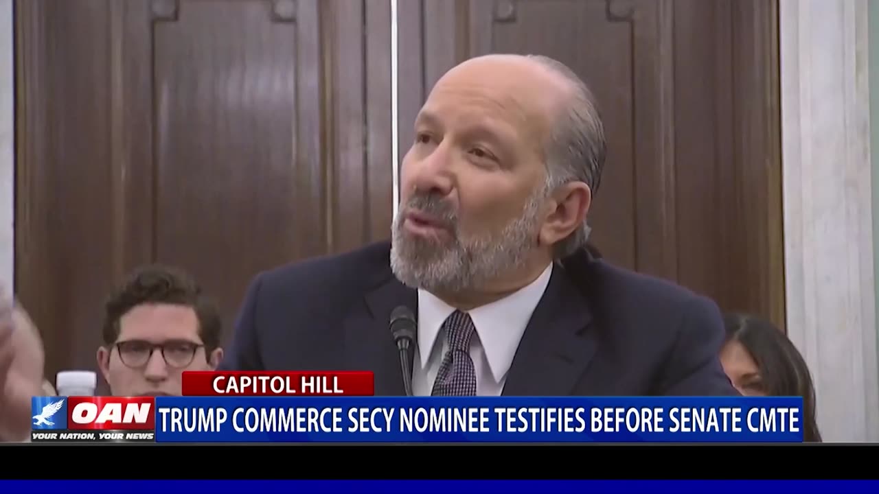 Trump Commerce Secy Nominee, Howard Lutnick, Testifies Before Senate Committee