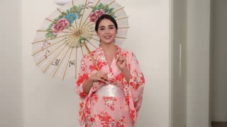 History Japanese Kimono & Try-On ｜ Open Robe Outfit 360° Review